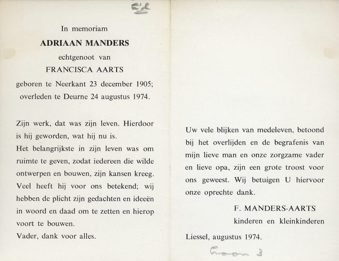 Adriaan Manders 1905 1974 De Ziel Van Neerkant