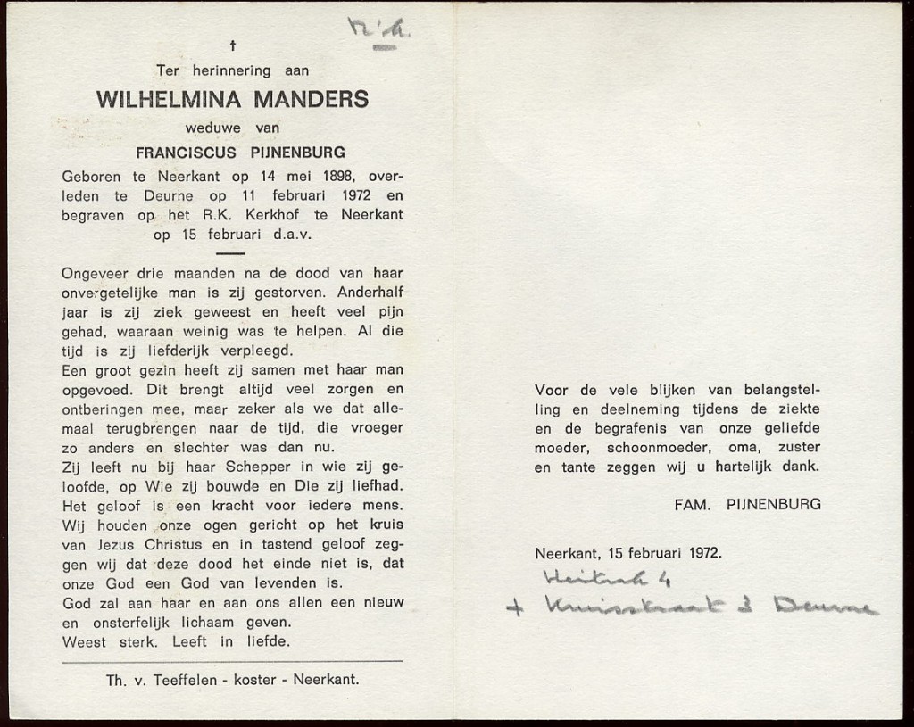manders, wilhelmina 1898-1972 a