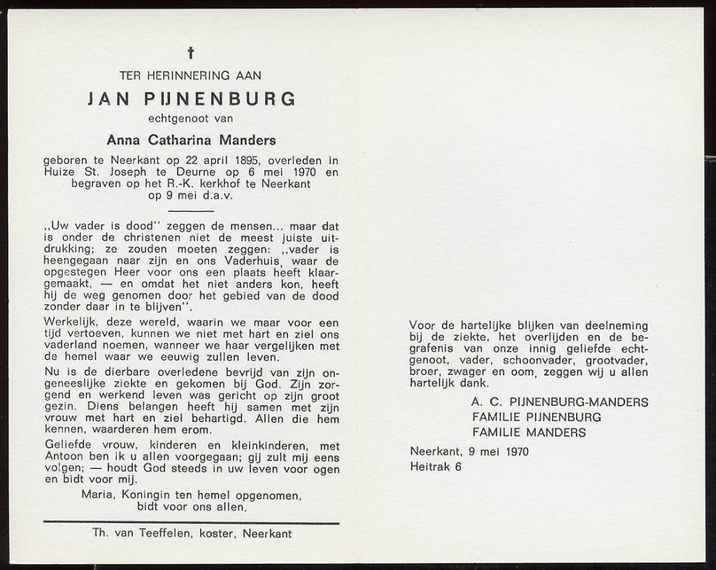 pijnenburg, jan 1895-1970