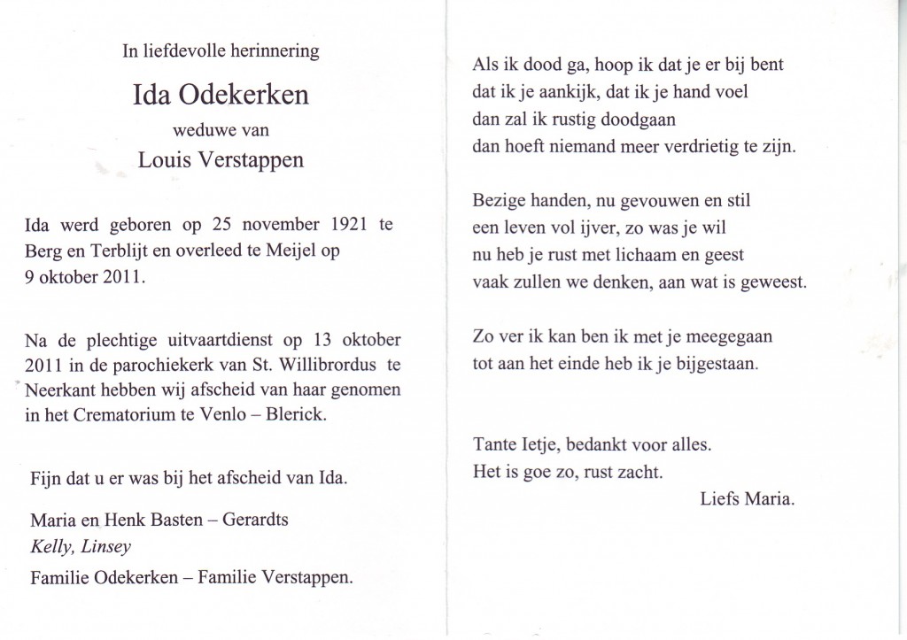 Odekerken Ida 1921-2011