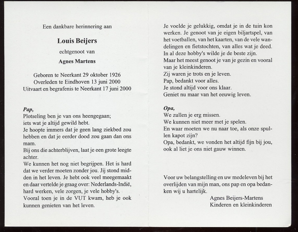 beijers, louis 1926-2000 a