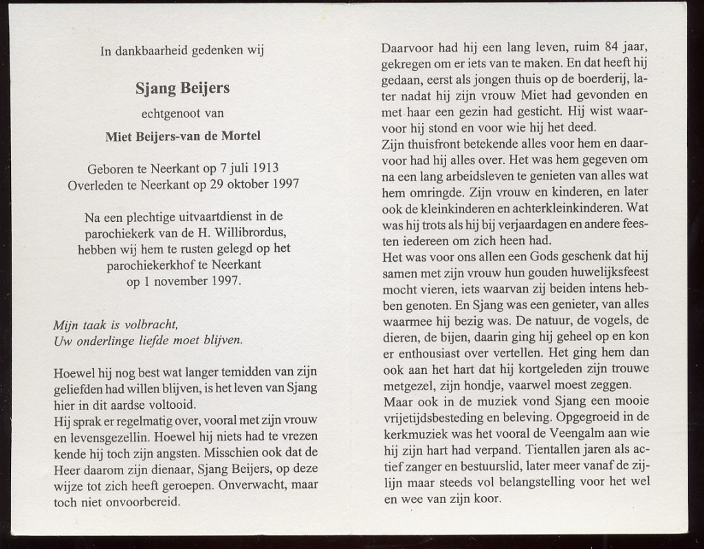 beijers, sjang 1913-1997 a