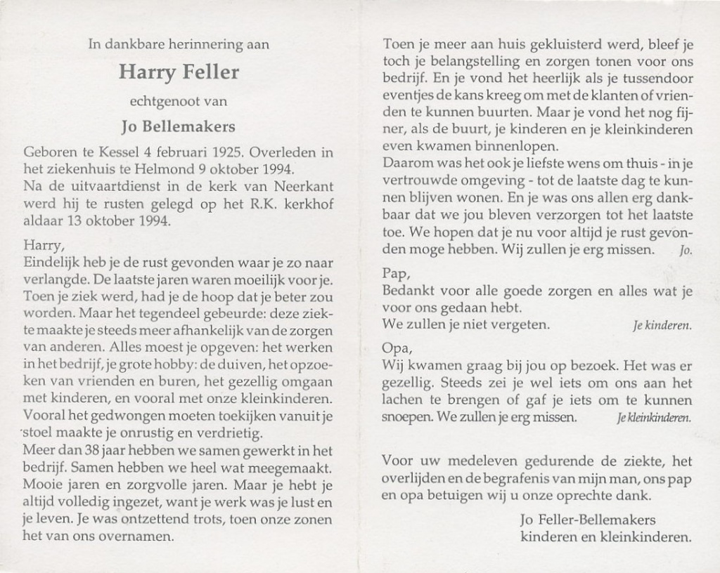feller, harry 1925-1994