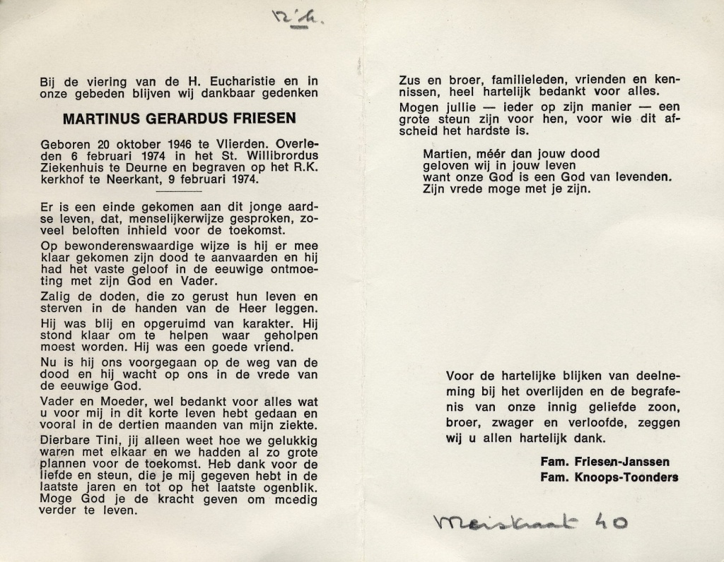 friesen, martinus g 1946-1974 a
