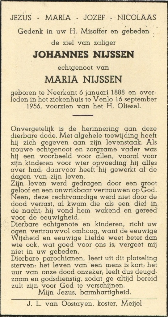 nijssen, johannes 1888-1956 a